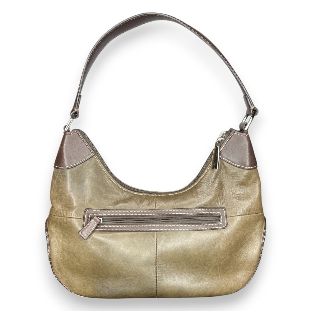 St Johns Bay Shoulder Bag Green Leather Hobo Handbag Satchel Office Purse